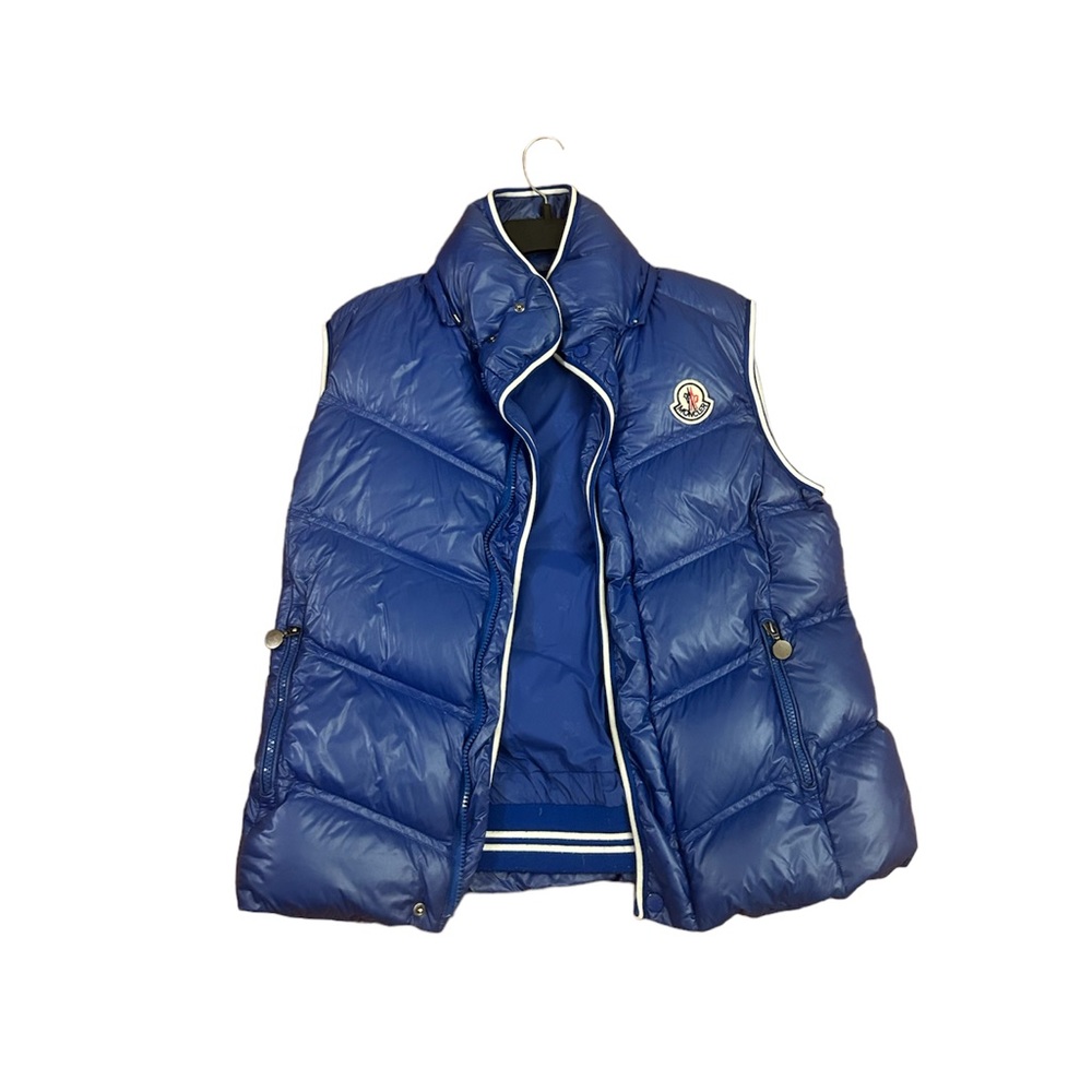 Moncler blue down puffer vest